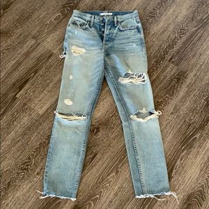 GRLFRND Denim Karolina Butt Slit High-Rise Jeans